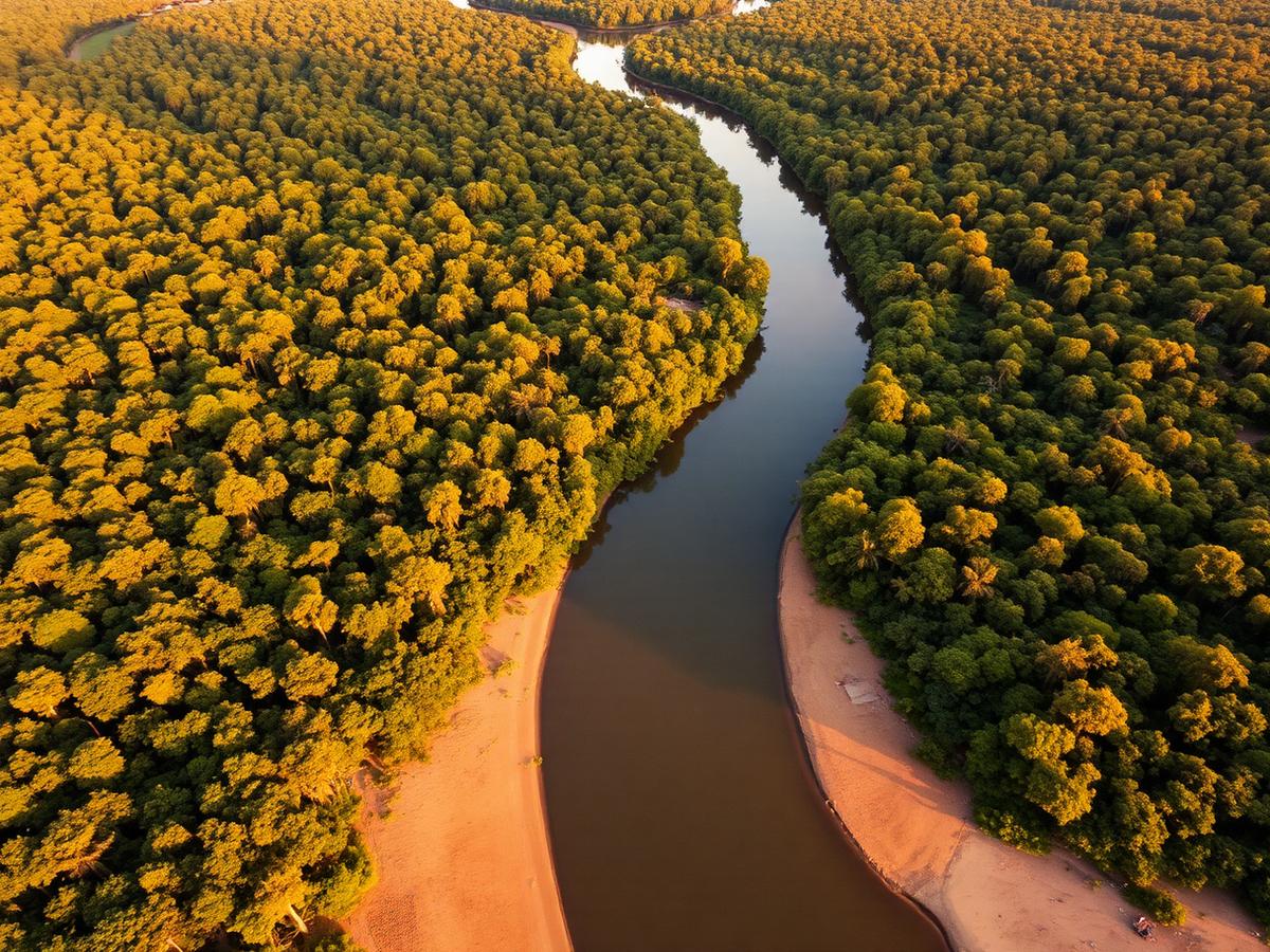 River across Fazenda Pacunero